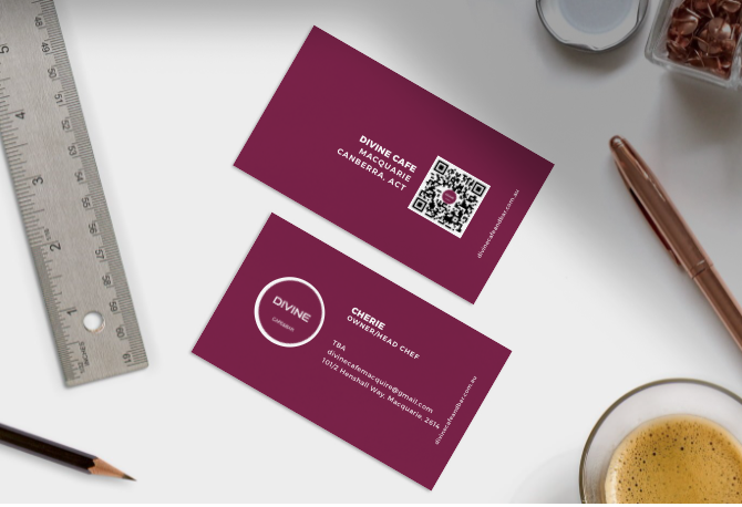 Business cards can be a great way to pass links and personal details to contacts